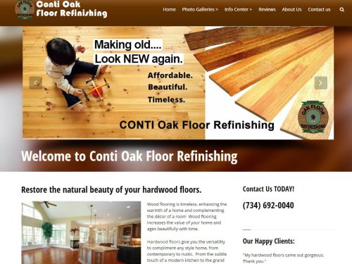 Conti Wood Oak Floor Refinishing